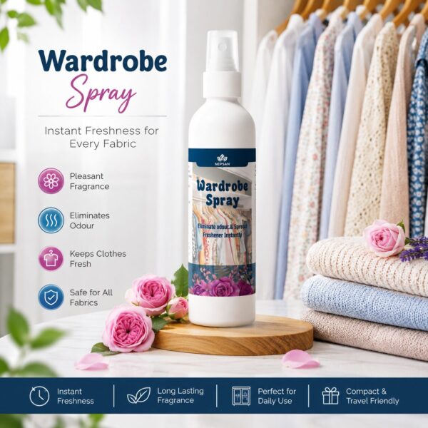 Wardrobe Freshener & Odour Eliminator Spray